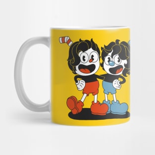 Wolfhard Brothers as Cuphead and Mugman Mug